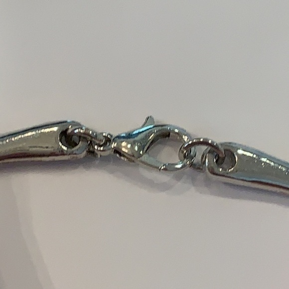 💐5/25 large bold chunky hammered sliver metal - Picture 4 of 6